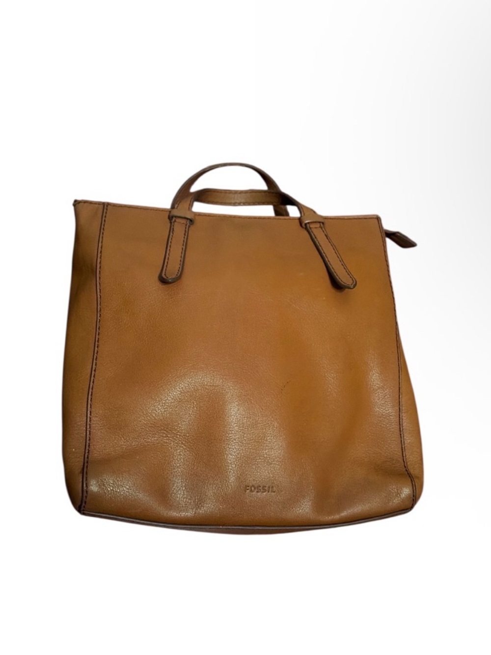 Fossil Camilla Convertible Backpack in Cognac Leather - Picture 9 of 9